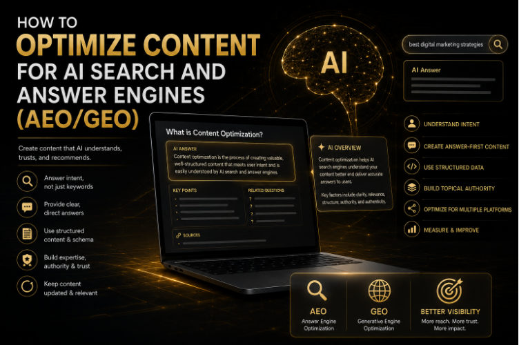How to Optimize Content for AI Search and Answer Engines (AEO/GEO)
